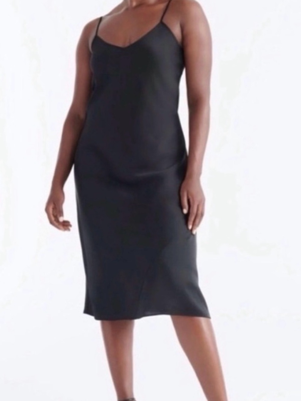 Knix x Birds Papaya Satin Slip Dress